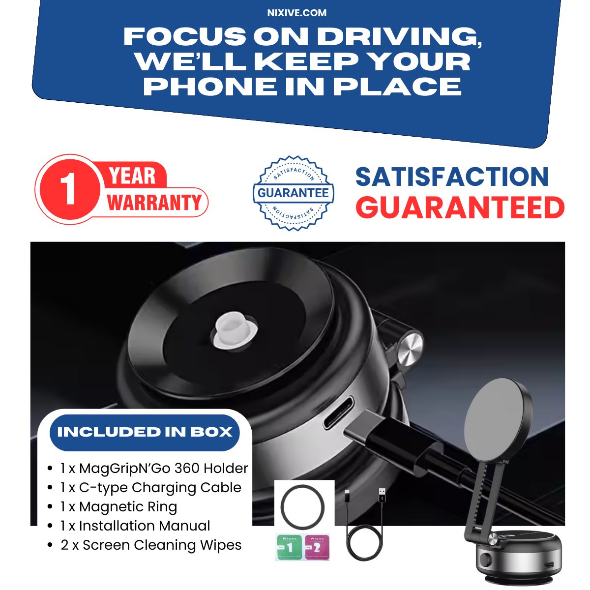 Magnetic Phone Holder Pro